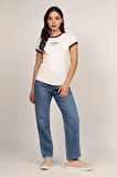 Kadın T-Shirt - Beyaz | L