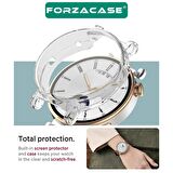 Forzacase Huawei Watch GT 4 41mm ile uyumlu Önü Kapalı Ekran Korumalı Silikon Kılıf - FC010