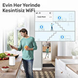 Cudy M1800 5GHz 1201Mbps, 2.4Ghz 574Mbps 2 Hızlı Ethernet Port,4 Dahili Anten, Wi-Fi 6 Mesh Router