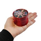 Kırmızı 63 mm. Tütün Baharat Herbal Öğütücüsü Parçalayıcı pt55krx