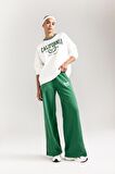 DeFactoFit Oversize Geniş Kalıp Bisiklet Yaka Baskılı Sporcu Sweatshirt D1702AX24AUER105