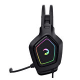 GamePower Mihawk Siyah 7.1 Surround RGB Titreşimli Gaming Kulaklık