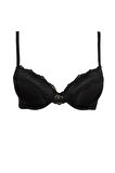 DeFacto Dantel Detaylı Dolgulu Push Up Bra-Fall in Love D8163AX25SPBK81
