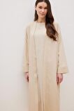 DeFacto Relax Fit Şal Yaka Krinkıl Kumaş Uzun Kimono E1816AX25SPBG757