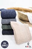 Erkek Kışlık (5 ÇİFT) Lambswool Yün Çorap Termal Etkili