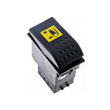 Universal Şaft Yukarı Aşağı Düğmesi Anahtarı 6 Pin Rocker Switch Buton - Ampullü 12V