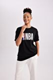 DeFactoFit NBA Wordmark Boxy Fit Yuvarlak Yaka Kısa Kollu Tişört Z9313AZ24SPBK81