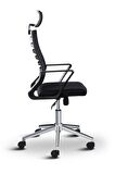 Asbir Mobilya Rigel Başlıklı 55300 Metal Ayaklı Çalışma Koltuğu Ofis Sandalyesi