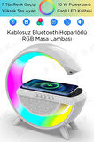 Telefon Kablosuz Hızlı Şarj Aleti Masa Lambası Bluetooth Hoparlör Speaker Gece Lambası Led G Lamba