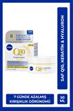 Nivea Q10 Power Kırışıklık Karşıtı Sıkılaştırıcı Gündüz Yüz Bakım Kremi 50ml, SPF30, Keratin, Hyaluron