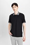 DeFacto New Regular Fit Waffle Kısa Kollu Basic Düz Polo Tişört B4508AX24SPBK81