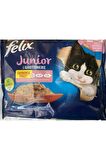 Felix Junior Tavuklu Ve Sığır Etli Yaş Kedi Maması