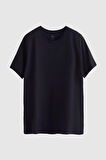 Ds Damat Slim Fit Lacivert %100 Pamuk T-Shirt 4HC141996753M 4HC141996753M