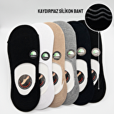 CİHO SOCKS 6 Çift ERKEK Bambu Kaydırmaz Tabanlı Dikişsiz Babet Çorap