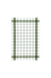 Green Black Esila 2'li Kurulama Bezi %100 Pamuklu İplik Boyalı Özel Dokuma Bej-Yeşil 45X65 Cm