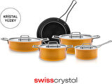 Karaca Swiss Crystal Mastermaid 9 Parça Tencere Seti Yellow