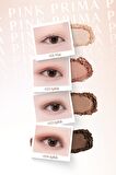 Yoğun Pigmentli Mat ve Işıltılı Tonlar Barındıran 4'lü Far Paleti Day Vibe Palette (#4 Prima Pink)