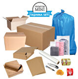 Premium Mini Taşınma Seti | 20 Parça Koli ve Ambalaj Malzemesi | Ev ve Ofis Taşıma Koli Seti
