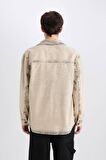 DeFacto Relax Fit Cepli Uzun Kollu Jean Gömlek D0447AX24AUBN105