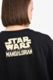 Coool Star Wars-Mandalorian Oversize Geniş Kalıp Baskılı Kısa Kollu Tişört