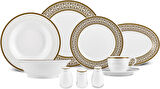 Karaca Elegance Bone Rule 71 Parça 12 Kişilik Yemek Takımı Gold