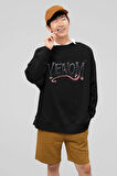 Tasarım Venom Baskılı Unisex Oversize Film Sweatshirt