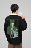Fight Club Tyler Durden Yazılı Unisex Oversize Film Karakteri Sweatshirt