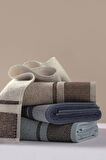 Cotton Box 4lü Armürlü Havlu Seti Casual 50x90
