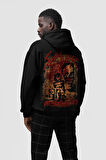 Slayer Yazılı Unisex Oversize Tasarım Hoodie