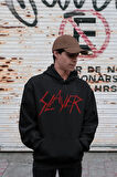 Slayer Yazılı Unisex Oversize Tasarım Hoodie