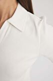 DeFacto Fitted Polo Yaka Fitilli Kaşkorse Kısa Kollu Tişört A0379AX24SMWT32