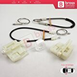 BMW 3 Serisi E90 E91 2004-2012 4/5 Kapı 51337140587 51337140588 İçin Ön Sağ veya Sol Cam Kriko Seti