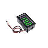 0.56 inç 0-100v 3 Kablolu DC Yeşil Voltmetre