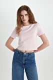 DeFacto Slim Fit Dar Kesim Bisiklet Yaka Kısa Kollu Tişört C4332AX24SPPN440