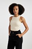 DeFacto Fitted Halter Yaka Fitilli Kaşkorse Basic Düz Atlet U0357AZ24SMBG286