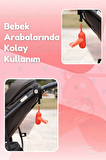 Çanta Boy Kirli Bebek Bezi Çöp Poşeti ve Taşıma Çantası (Kırmızı)