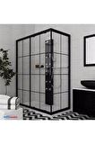 55 x 55 Alüminyum Antrasit Siyah Banyo Wc Havalandırma Panjur Menfez