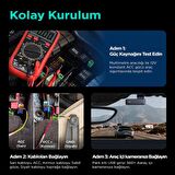 360+ Botslab G300H Pro/HK30 Pro Araç İçi Kamera 24 Saat Park Modu Kiti Akü Bağlantı Kablosu (Micro Usb)
