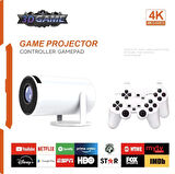 4K Android Oyun Konsollu Taşınabilir Ultra Hd LCD LED Projeksiyon Dolby Audio Destekli