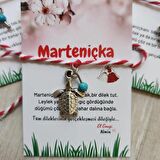Marteniçka Dilek Bilekliği, 8 Mart Kadınlar Günü Hediyesi, Şans Bahar Bilekliği, Yılbaşı Hediyesi, Kalp - Yusufçuk - Çiçek - Caretta Caretta