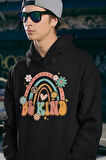 Be Kind Yazılı Unisex Oversize Hoodie