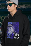 Justin Bieber He Is Back Yazılı Unisex Oversize Hoodie