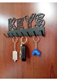 LAZER ANAHTAR ASKISI KEYS MAT SİYAH