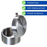 Mulpex Paslanmaz İçten Çekmeli Tuvalet Kağıdı Dispenseri-Kilitli