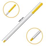 Mulpex Premium Kalite Alüminyum Eloksallı Sap, Vidalı 140 cm. Sarı