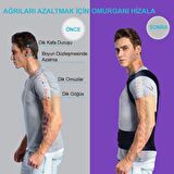 Kamburluk Önleyici Dik Duruş Durma Korsesi Bel Sırt Korse Aparat