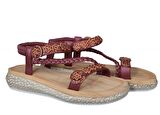 GUJA 19Y209-3 Ortopedik Bordo Kadın Sandalet