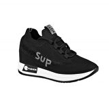 GUJA 22y305 Dolgu Topuk Siyah Kadın Sneakers