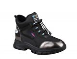 GUJA 22k303 Dolgu Topuk Gri Kadın Sneakers