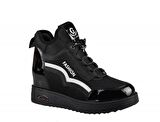 GUJA 22k304-2 Dolgu Topuk Siyah Kadın Sneakers